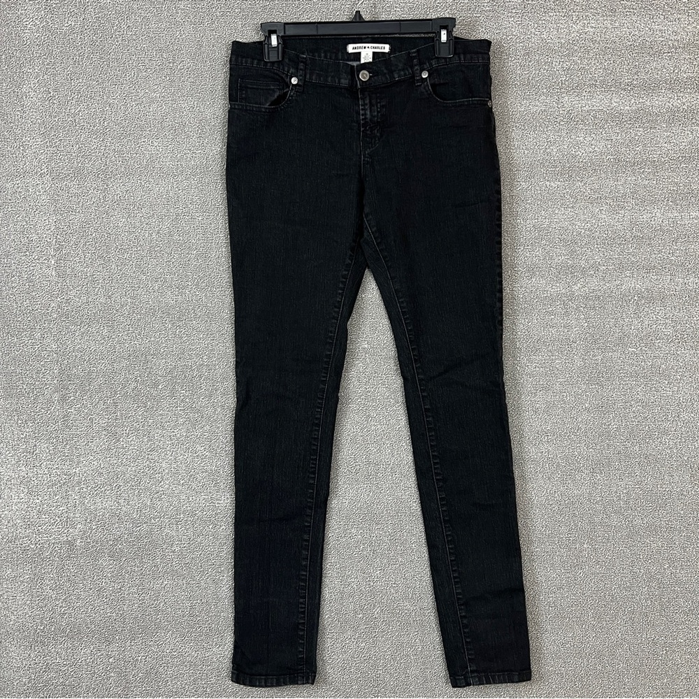 Andrew Charles women’s black skinny jeans size 30 preowned